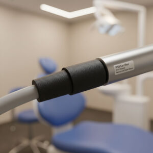 Side-by-side comparison of a blurry analog dental X-ray film on the left and a sharp, high-contrast digital RVG image on a modern monitor on the right, illustrating the superior clarity of digital radiography.